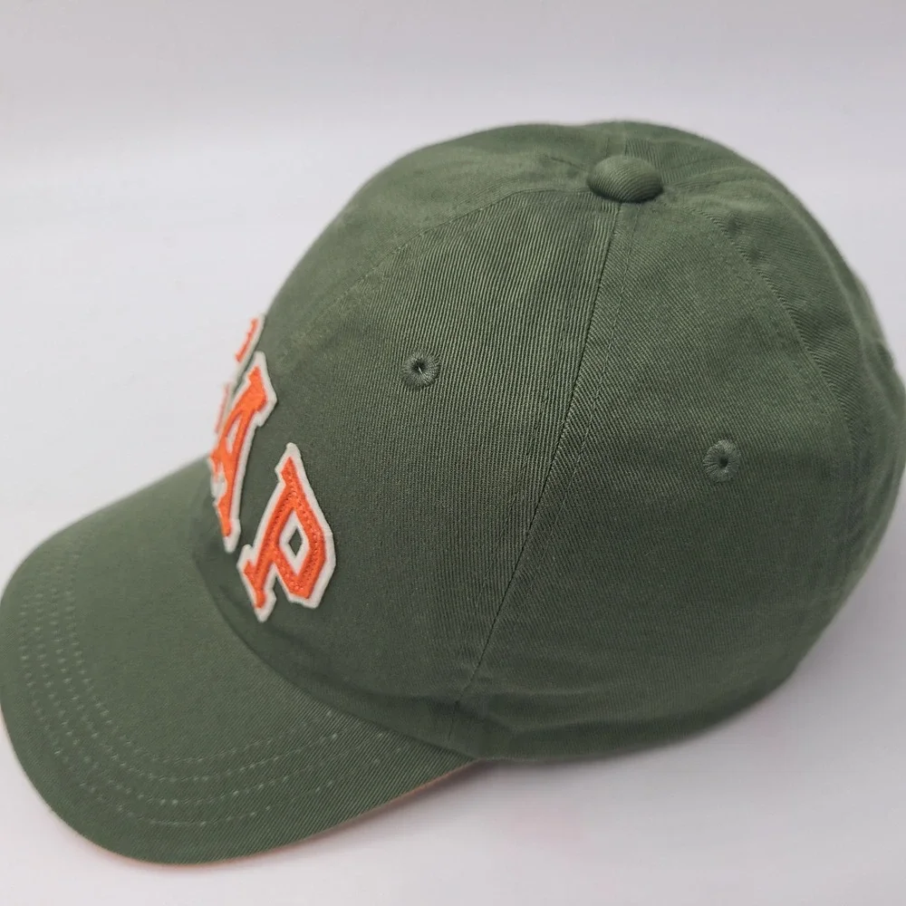 Kids Gap Hat Adjustable S-M Green Orange Logo Baseball Cap Casual Preppy Cotton
